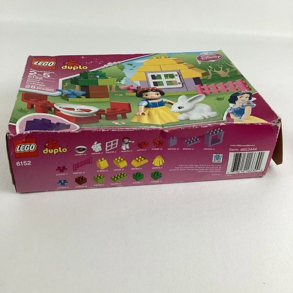Lego Duplo Snow White's Cottage Preschool Building Toy Disney Princess 6152